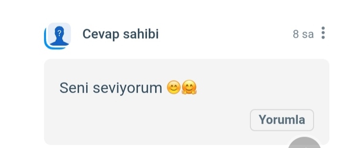 Ne dedi ne dediii ? seni seviyorum mu dedi 😂🙈?