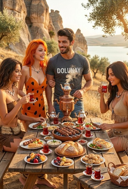 Akşama yaptığınız yemeği taş devri zamanında bu kadınlarla yeseydim, biz ne yemiş olurduk?
