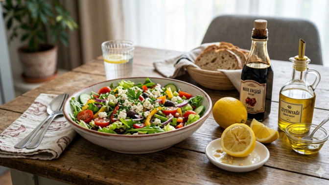Salata denince aklınıza limon mu, nar ekşisi mi geliyor?