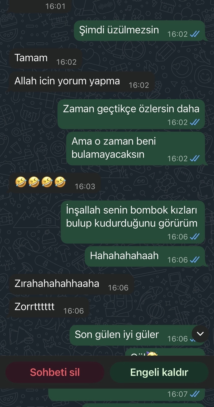 Eski sevgilim dalga mi geçmiş benimle?