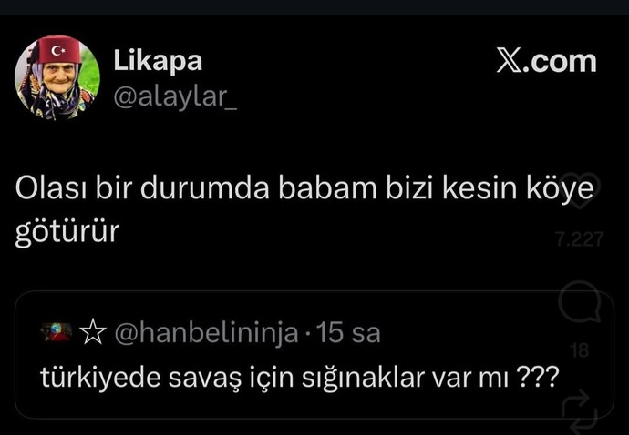 Savas cıksa sığınacak güvenli bir eviniz var mı?