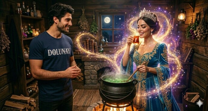 Aşk iksiri yapmak için hangi üç şeyi karıştırıp yaparsın?