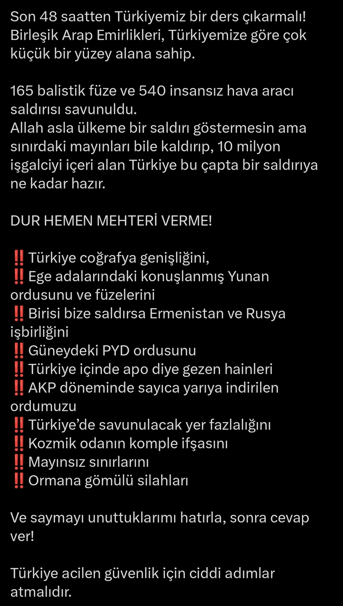 Sizce ülkemize balistik füze fırlatsalar durdurabilir miyiz?