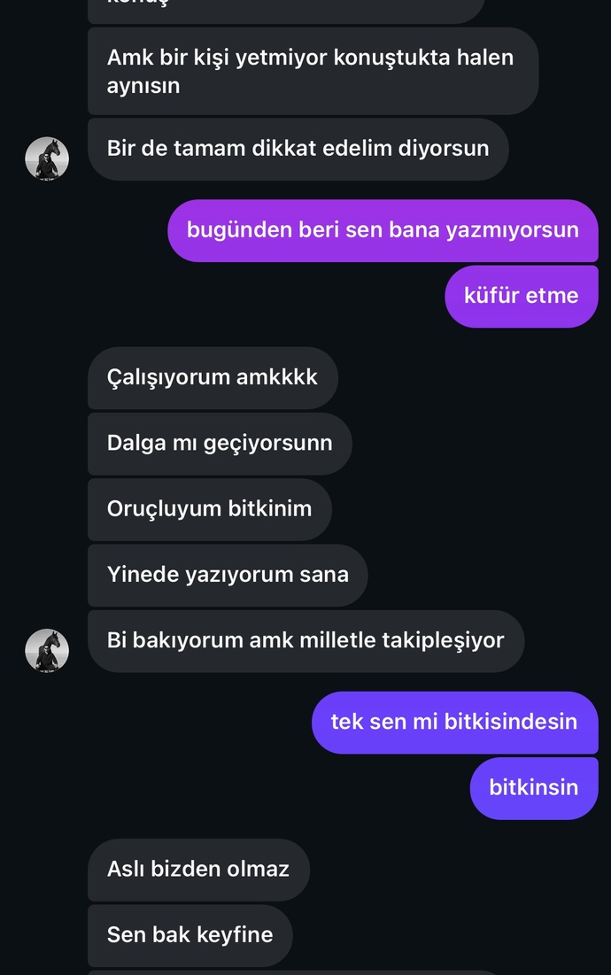 Bi anda dellendi hiç bulaşmamıştık?
