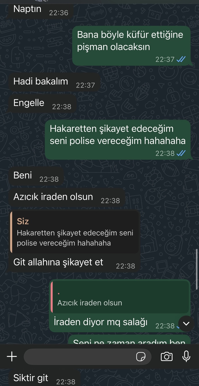 Eski sevgilim mi bana saldırmış yoksa ben mi sizce?