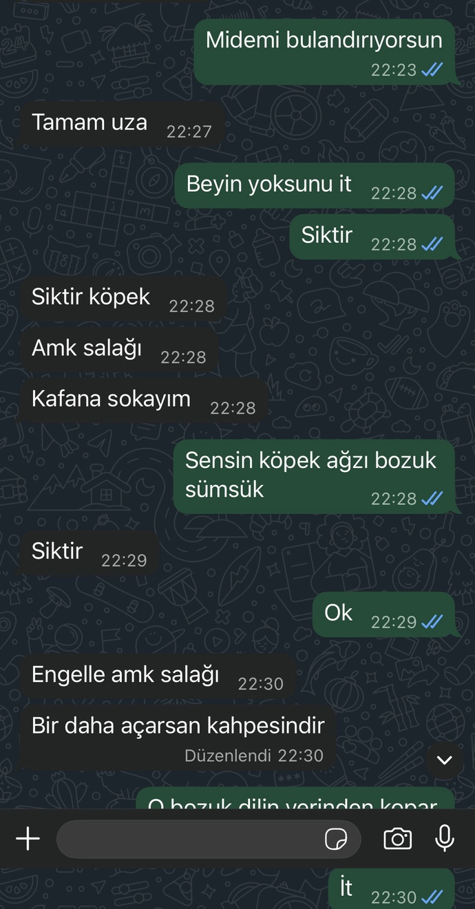 Eski sevgilim mi bana saldırmış yoksa ben mi sizce?