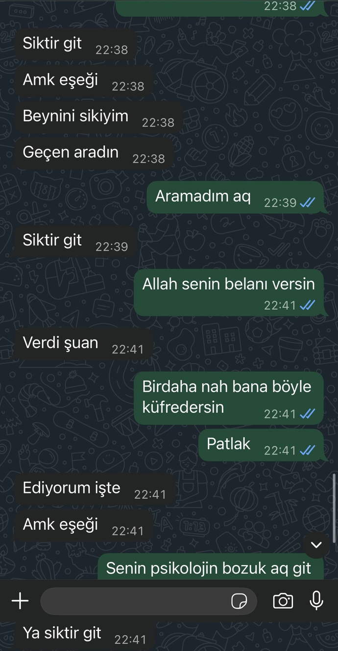 Eski sevgilim mi bana saldırmış yoksa ben mi sizce?