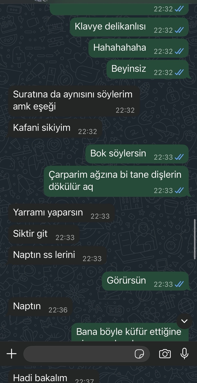 Eski sevgilim mi bana saldırmış yoksa ben mi sizce?