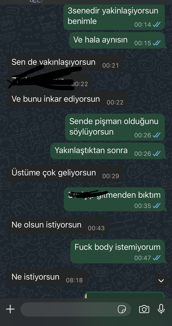Eski sevgilim konuşmayı mi uzatıyor?