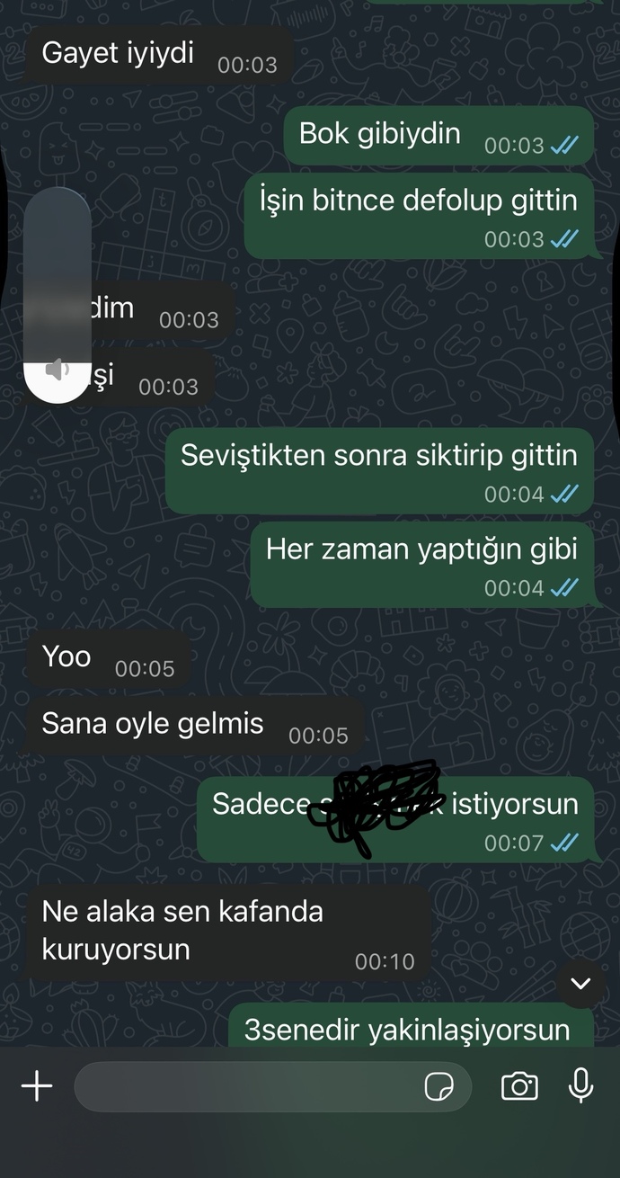 Eski sevgilim konuşmayı mi uzatıyor?