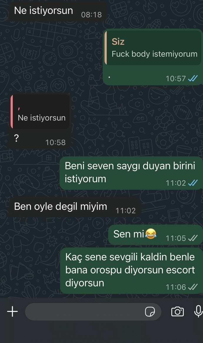 Eski sevgilim konuşmayı mi uzatıyor?