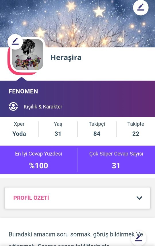Merhaba Kişilik & karakter kategorisinde fenomen oldum, bir hayırlı olsun alır mıyım🙂?