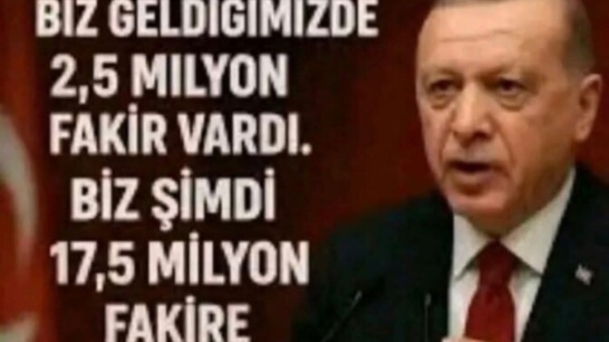 Bununla övünen bir Cumhurbaşkanı var ne diyeceksiniz?