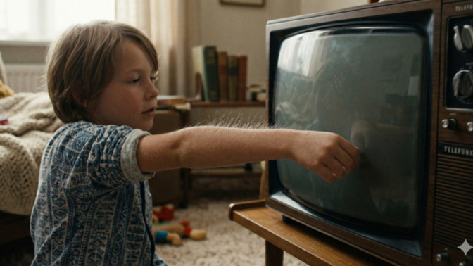 Çocukken tv'ler böyle statik elektrik yapardı, hatırlıyor musunuz?
