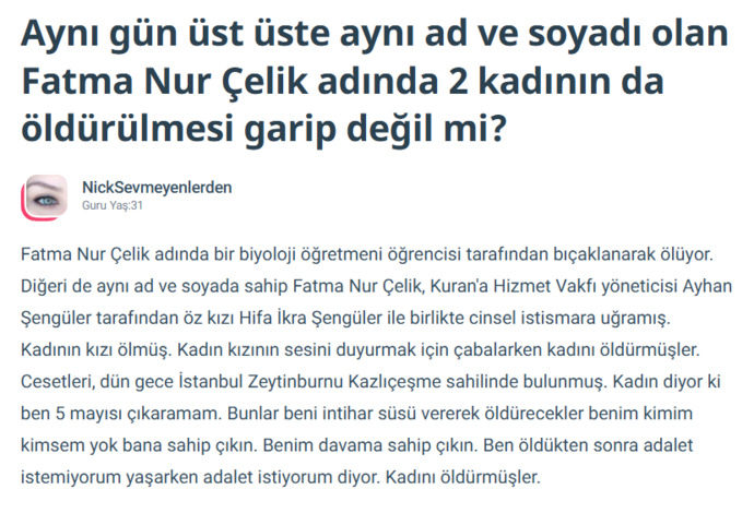 Biz bu sitede toplumsal soru soramayacak mıyız?