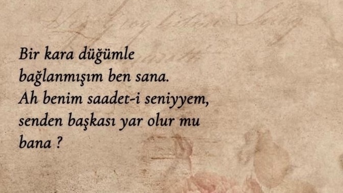 Selamlar 🫶🏻 bana beğendiğiniz bir dörtlüğü yazabilir misiniz?