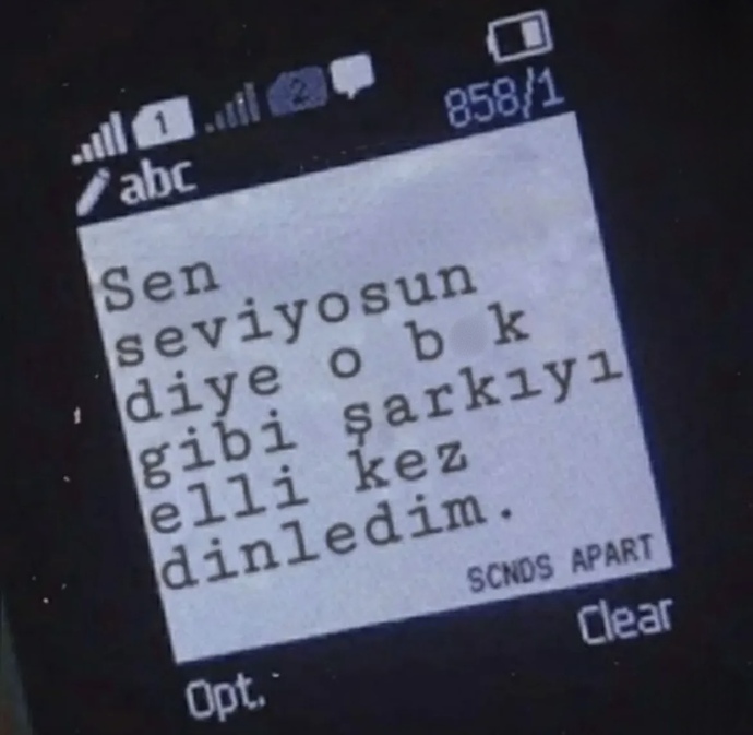 Sırf O seviyor diye ….. boşluğu doldurur musunuz?