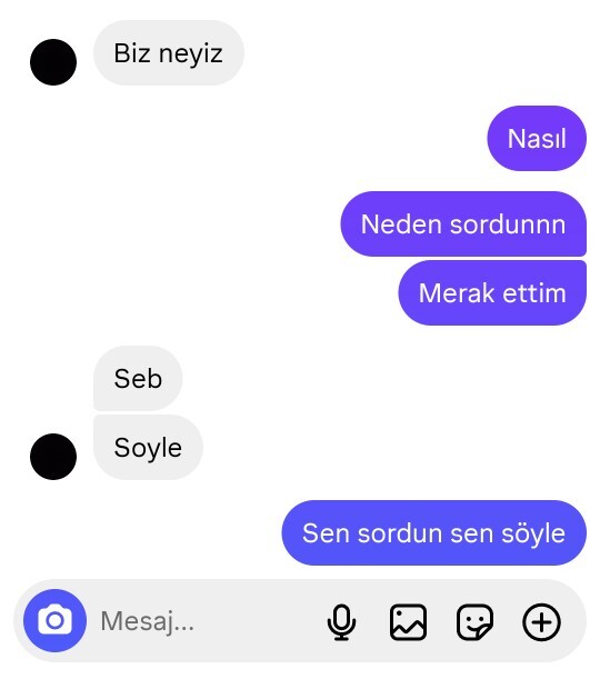 Bir erkek neden bu soruyu sorar?