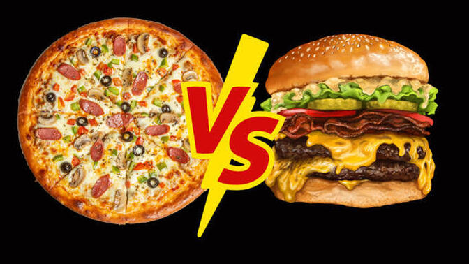 Hamburger mi pizza mı senin vazgeçilmezin hangisi?