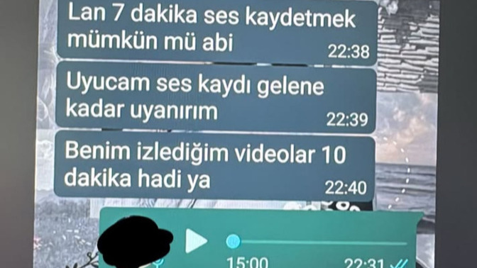 Sesli mesaj sever misiniz?