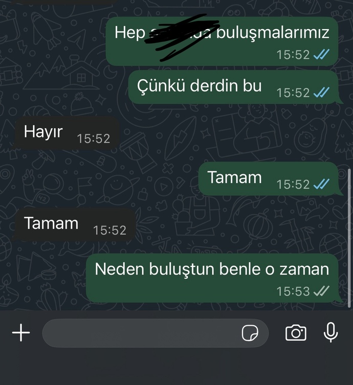 Eski sevgilimin umursamazlığından delirdim iğrenç değil mi aq?