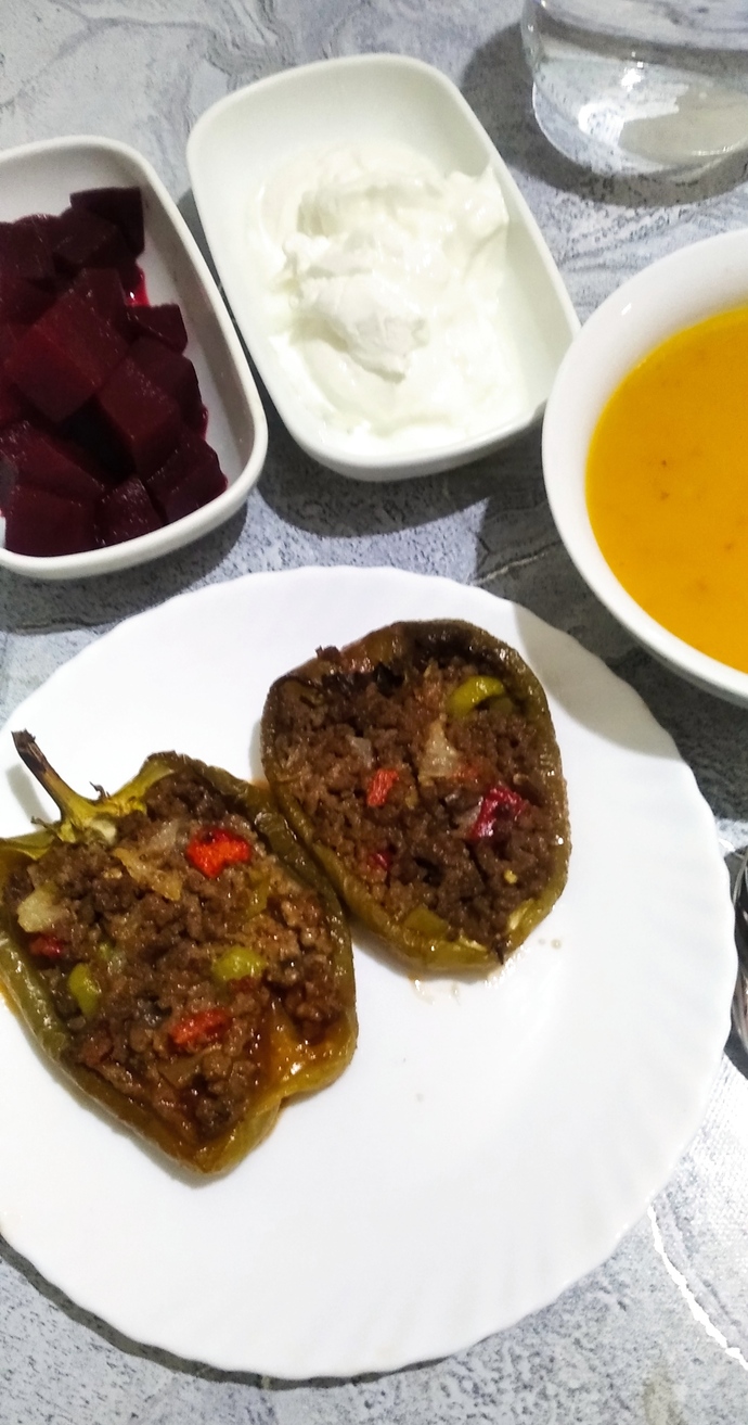Kıymalı biber oturtma yaptım nasıl olmuş?