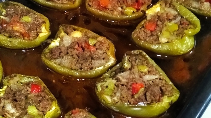 Kıymalı biber oturtma yaptım nasıl olmuş?