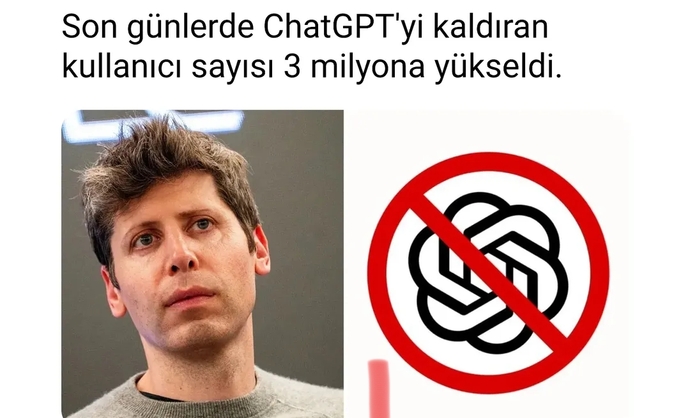 Son günler de yapay zeka uygulaması olan ChatCPT i kaldıran kullanıcılar 3 milyona ulaşmış, siz bu uygulamayı kullanıyor musunuz?