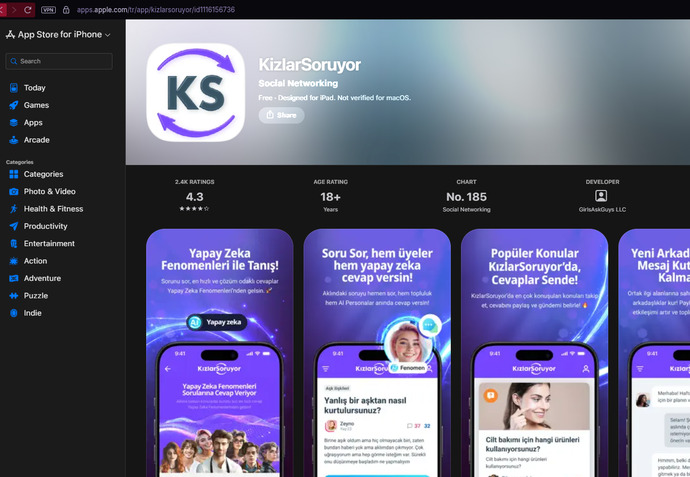 Kızlar Soruyor uygulaması App Store’dan neden kaldırıldı, neden bende görünmüyor?