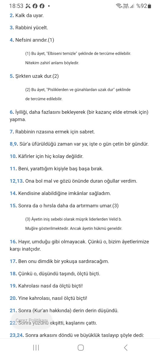 KScanlar müddessir süresinde metresten mı bahsediliyor? Neyin ölçüsünü alıyor? Dikiş nakış işi mi?