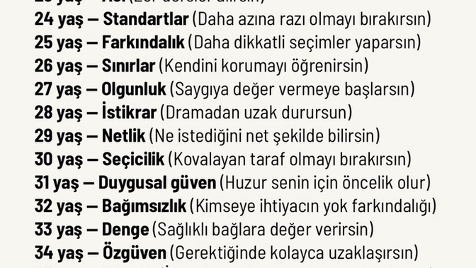 Yaşınıza Göre İlişki zihniyetiniz nasıldır?
