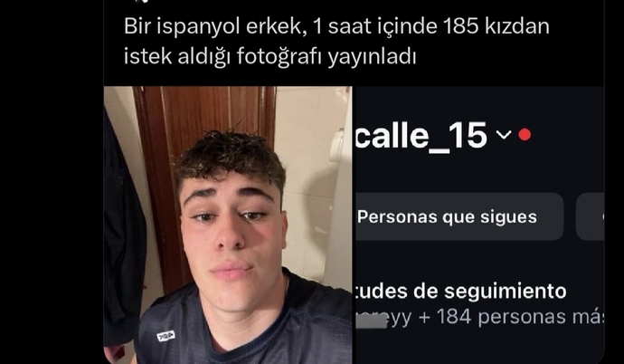 Bir İspanyol erkeğini aynı anda 185 kızın eklemesi normal mi, siz olsanız ne düşünürdünüz?