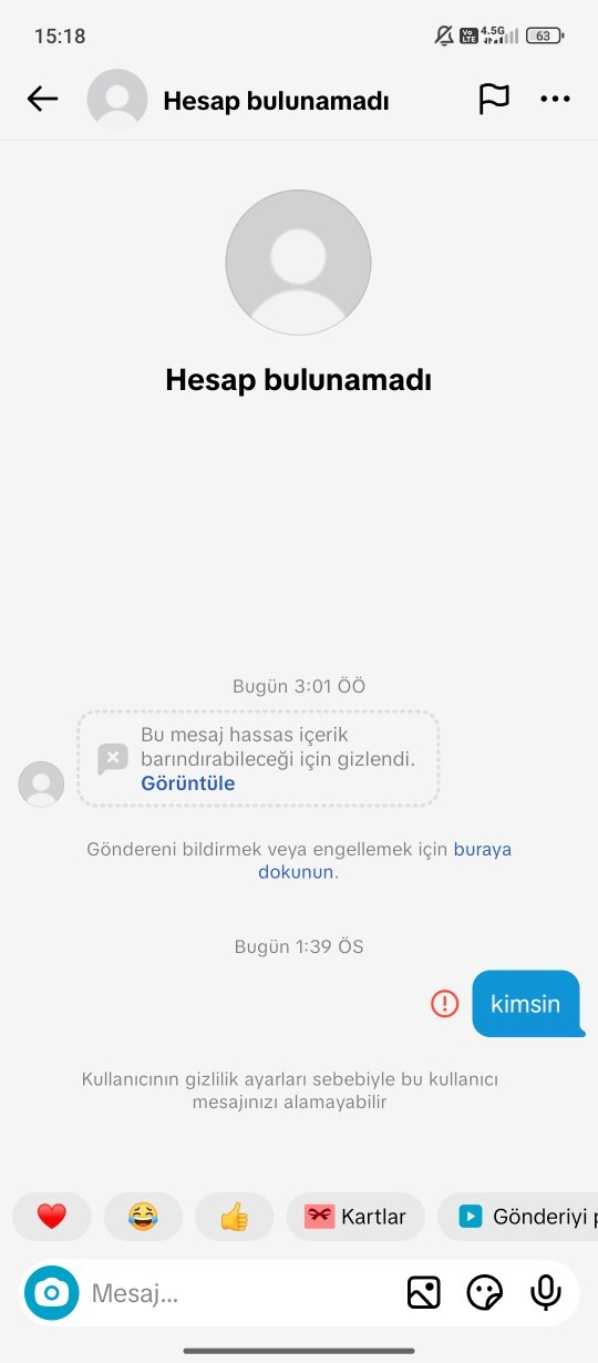 Bu mesaji nasıl görebilirim?