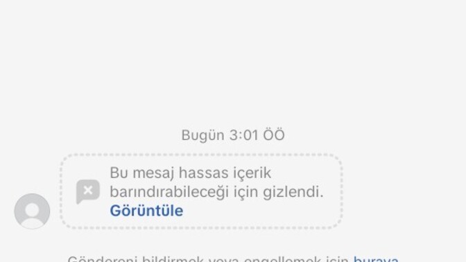 Bu mesaji nasıl görebilirim?