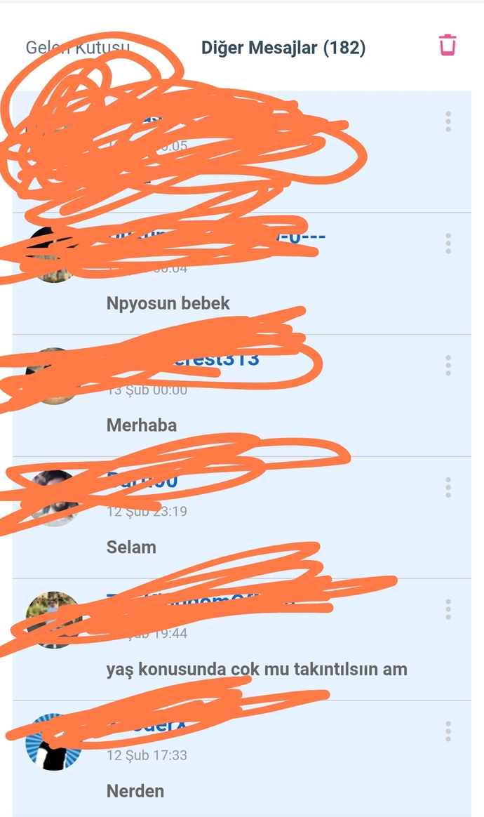 Mesaj kutunuzda kac tane mesaj var?