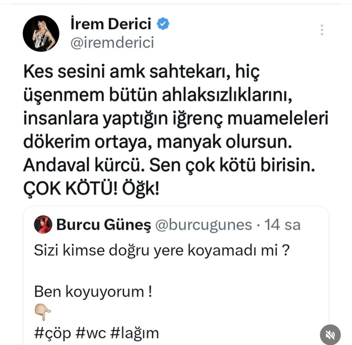 İrem derici ye sizce yakışıyor bu sözler?