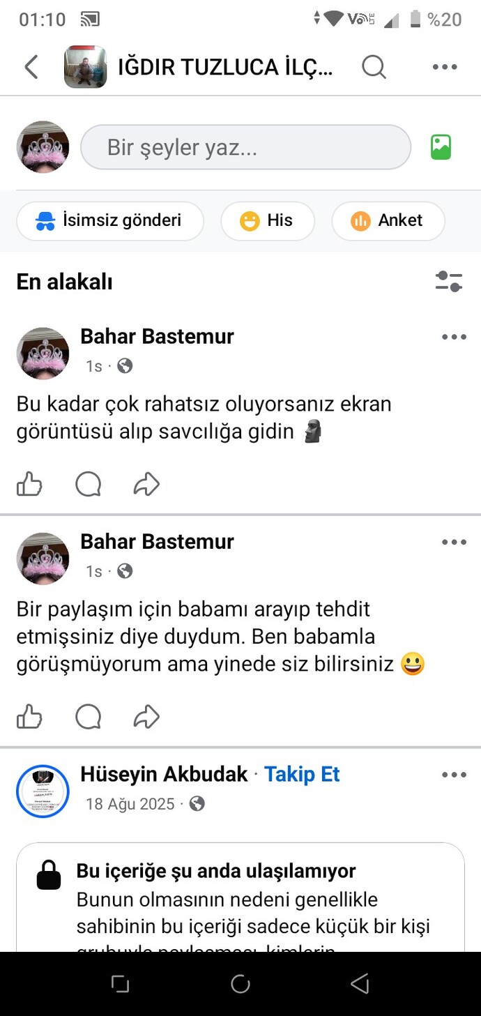 Beni taciz eden subayı sosyal medya da gündem yaptım?