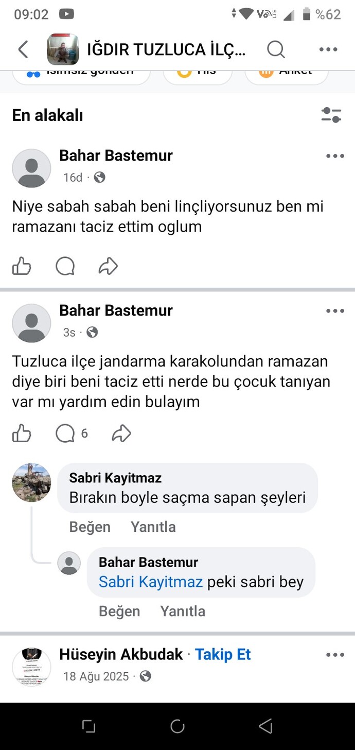 Beni taciz eden subayı sosyal medya da gündem yaptım?