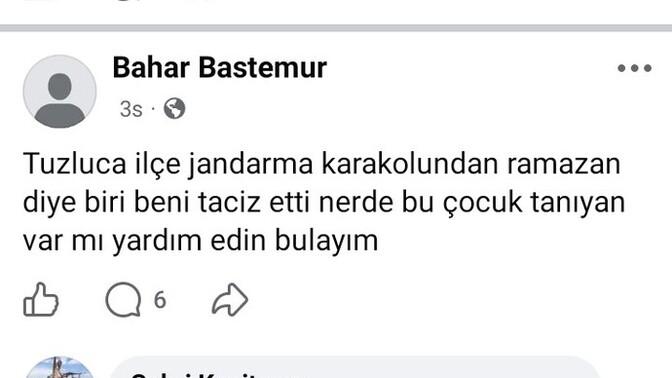 Beni taciz eden subayı sosyal medya da gündem yaptım?