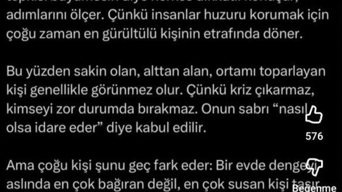 Sizin aile içindeki rolünüz tam olarak ne hiç düşündünüz mü?