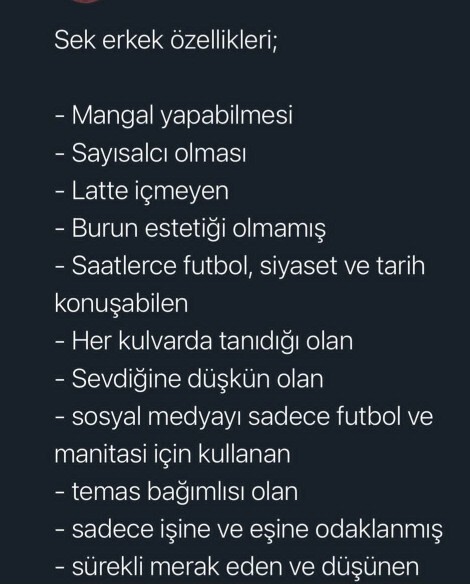Sek erkek nedir? Hangi özellikleri vardır?