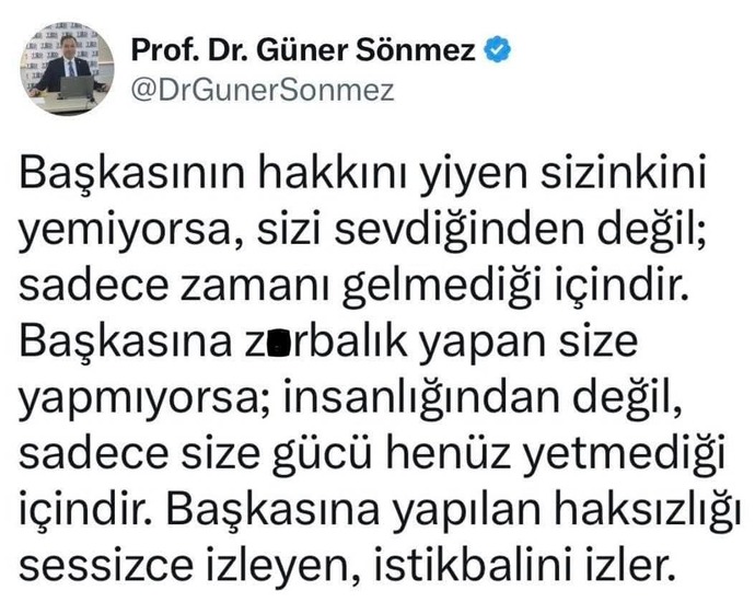 Başkasına yapılan haksızlığı sessizce izlemek kendi istikbalini de tehlikeye atmak mı?