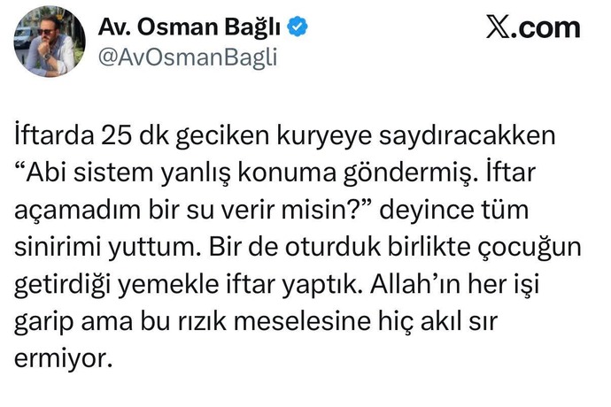 İftarda yemek siparişi verenler, kurye gecikirse ne yapıyorsunuz?