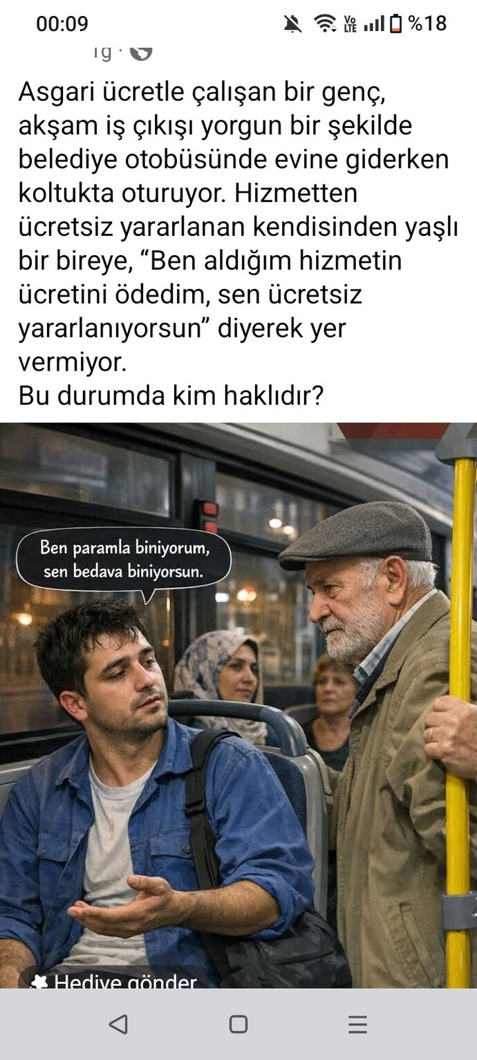 Sizce hangisi ya da kim haklı?