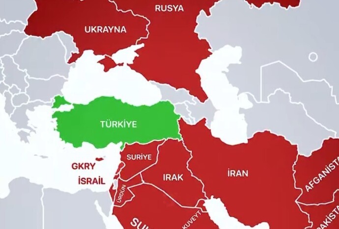 Her yer kan revan savaş icindeyken Türkiyeye neden kimse saldırma curretinde bulunmuyor?