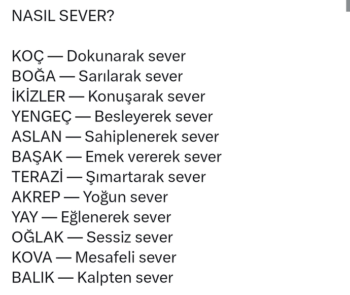 Burcunuza göre siz nasıl seversiniz?