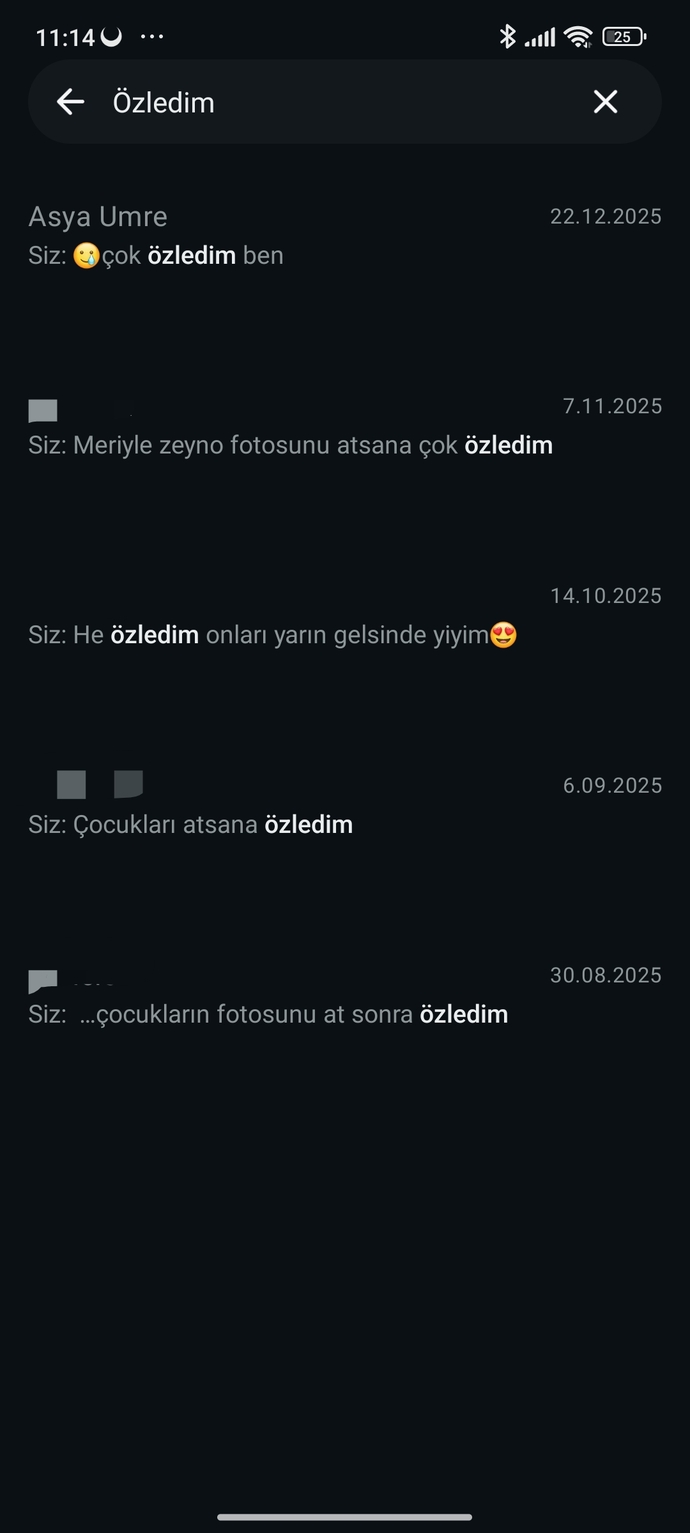 En son kime ne zaman "Seni özledim!" Dedin?