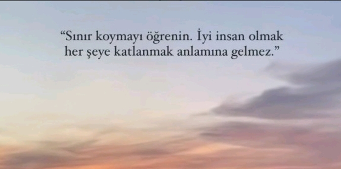 her şeyin bir sınırı olmalı 😌
