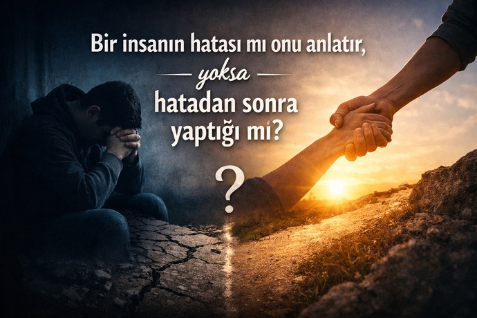 Bir insanın hatası mı onu anlatır, yoksa hatadan sonra yaptığı mı?