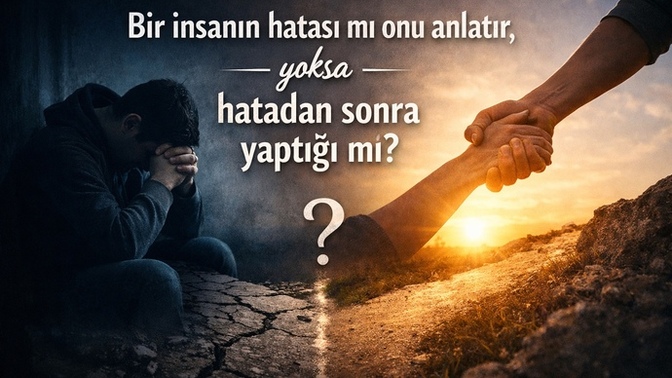 Bir insanın hatası mı onu anlatır, yoksa hatadan sonra yaptığı mı?